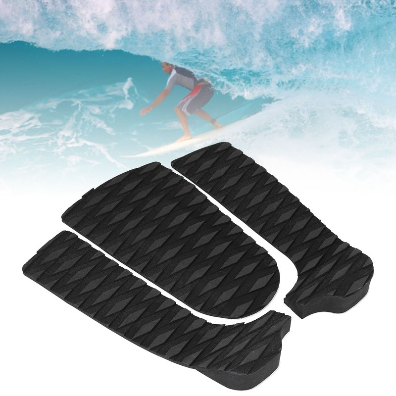3pcs EVA Surfboard Deck Traction Pads AntiSkid Surf Deck Pad