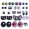 FREEBLOSS 36Pcs Eyes Patch Embroidery Cartoon Eyes Iron On Patches 18 Styles Embroidered Patches Applique Costume Accessories for Clothes