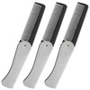 Stainless Steel Folding Comb - Switchblade Pocket Hair and Beard