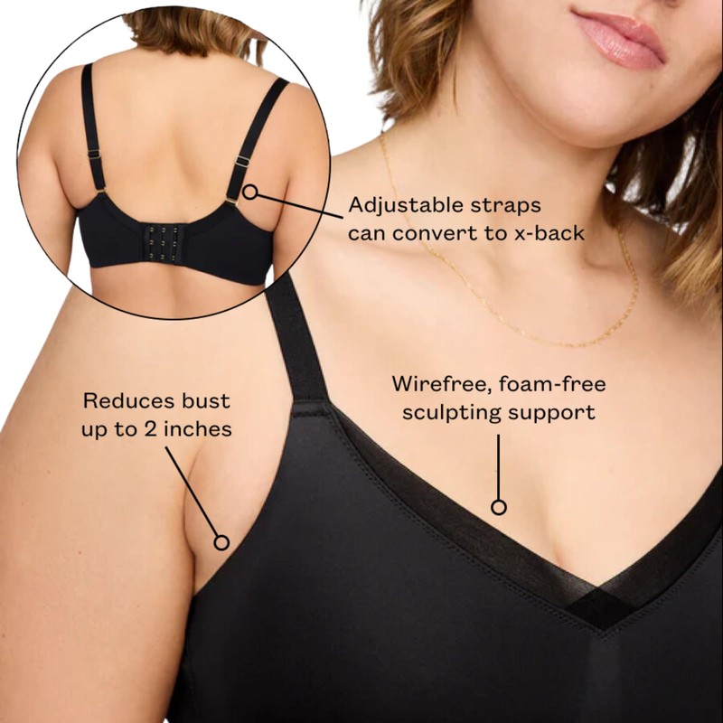 ThirdLove 24/7 Classic Wireless Crossover Minimizer Bra, Full Coverage, No