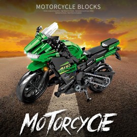 CIJINAY Motorbike Model Building Blocks Kit for Kawasaki Ninja 400, 912 Pcs Motorcycle Building Set, Superbike Model Construction Toy Gift for Kids Adult, Compatible with Major Brand