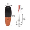 2Pcs Beard Trimming Scissors Set Small Precision Scissors with Portable