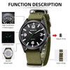 LIGE Watches for Men Unisex Military Sports Nylon Band Analog