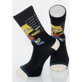 Stance x The Simpsons Troubled Bart Simpson Large Crew Socks Men's 9-13 Casual