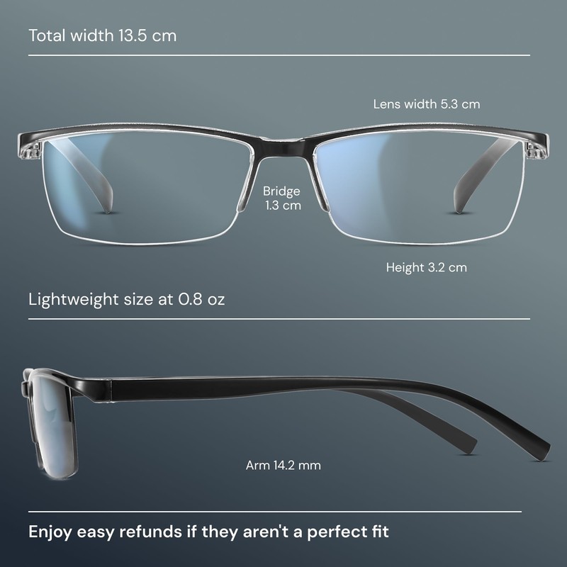 Gaoye 6 Pack Reading Glasses Men/Women, Eyeglasses, Blue Light Readers