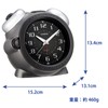 CASIO Alarm Clock Loud Alarm Clock Bell Grey Analog Sleep