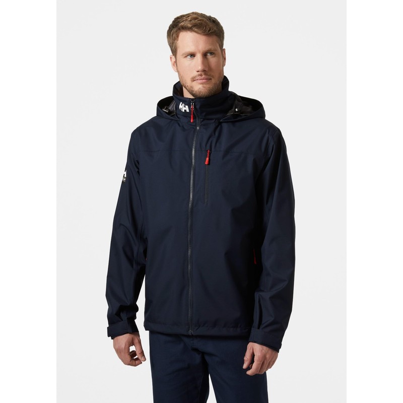 Helly-Hansen Men's Crew Hooded Jacket 2.0, 597 Navy, Medium