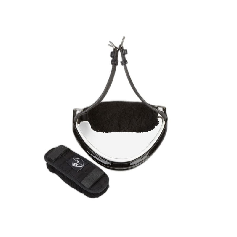 LeMieux Merino+ Noseband Protector Noseband Protectors - Black, One Size