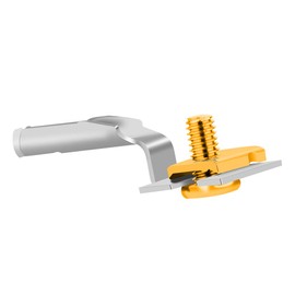 Monosaudio F184R 99.998% Red Pure Copper HiFi Power Plug Black 25A 250V C7 IEC Socket Rhodium-Plated Power Plug (One Pieces, Rhodium Plated)