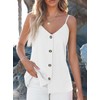 BLENCOT Tank Tops for Womens Summer Flowy Button Down V