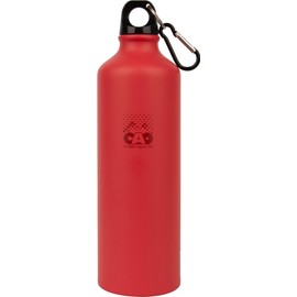 C.A.O. Art Water Bottle 0.75 Litres Aluminium Red Height 25 cm Diameter 7.3 cm