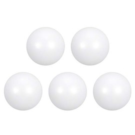 sourcing map PTFE Ball, 6 mm Diameter, Floor Ready, Diaphragm Pneumatic Pump, White, Pack of 5