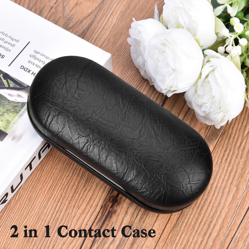 Zettokete Glasses and Contact Case 2 in 1 with Contact