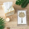 Caspari Grand Palms Paper Guest Towel Napkins in Black -