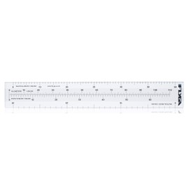 FlyGA Nautical Mile Scale Map Ruler (60nm Distance) - For LAPL, PPL(A), PPL(H) & CPL Aviation Pilots + Marine, Boating & Sailing Captains