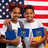 Pack of 20, Handheld Michigan Flags 5x8 Inch - Small