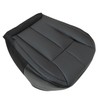 NLQR Front Driver Bottom Replacement Seat Cover Black Microfiber Leather