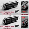 MiJunHD Angle Grinder to Straight Grinder Collet Chuck Converter, M10