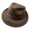 B&S Premium Doyle - Teardrop Fedora Hat - 100% Wool