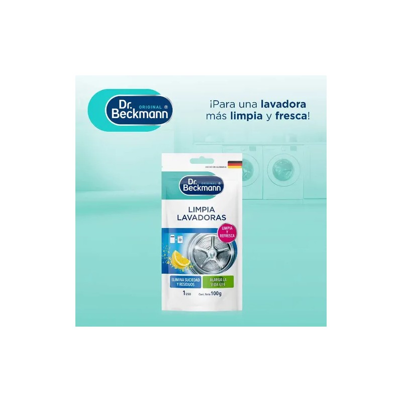 Doy Pack Limpia Lavadoras 100g 3pz Dr. Beckmann