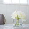 Lilies Floral Centerpiece - Five Cream-Colored Lily Blossoms in a