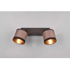 Reality Leuchten Davos R81552041 Spotlight Bar Metal Matte Black Fabric