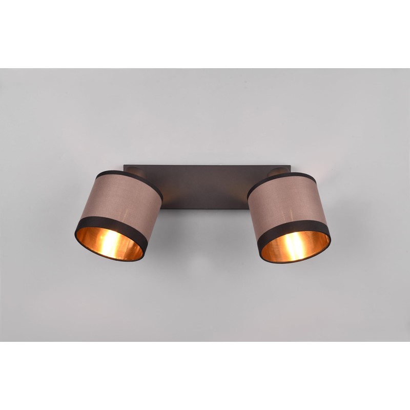Reality Leuchten Davos R81552041 Spotlight Bar Metal Matte Black Fabric