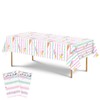 WERNNSAI Ice Cream Table Cloth - Ice Cream Themed Party