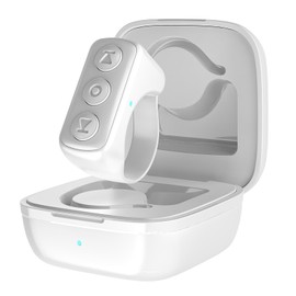 ZTYTO ZTYTO Tiktok Scrolling Ring for iPhone/Android,Bluetooth Page Turner for Kindle App,Remote Control for Camera/Video Recording/Music Player (White)
