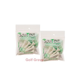 MARTINI Golf Tees - 2 packs of 5 White MIDSIZE Tees 2 3/4"