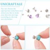 UNICRAFTALE 200pcs Flat Round 304 Stainless Steel Stud Earring Cabochon