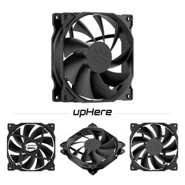 upHere 120mm Long Life Computer Case Fan Cooling Case Fan for Computer Cases Cooling,5-Pack,12BK3-5…