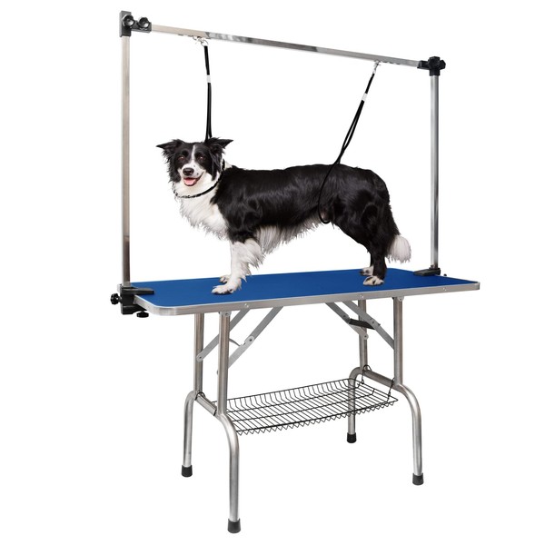 LOVMOR 42 Inch Dog Grooming Table,Adjustable Home Pet Grooming Tables