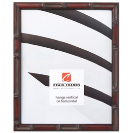 Craig Frames 8575 16 by 24-Inch Picture Frame, Bamboo Composite Finish, 0.625-Inch Wide, Brushed Mahogany and Brown