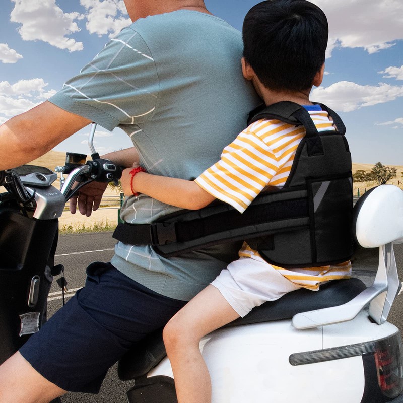 KQSNBG Adjustable Harness, Prevent Passengers from Falling for ATV,Snowmobile,Grey