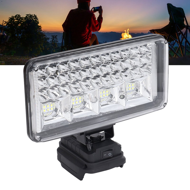 6000lm Cordless LED Work Light Waterproof Emergency 14.4V‑18V Lithium Battery