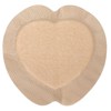 Heart Shaped Silicone Foam Dressing Bordered Waterproof Wound Bandage 18x18cm/7.09x7.09in