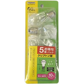 Yazawa P351754F5PYZ Energy Saving Krypton Bulb, 60 W, Frost 5P