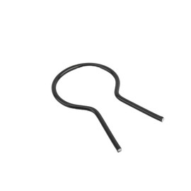 EZ Twist 1 5/8" OD x 8 Gauge Preformed Steel Tie Wire - Fence Ties - 100 Pack (Black Vinyl Coated)