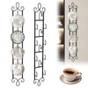 WHXGG 2 Pack Tea Cup Display Rack Vertical Wall Cup