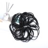 Wide Rubber Bands, Elastic Rubber, Black, Width 0.2 inches (5