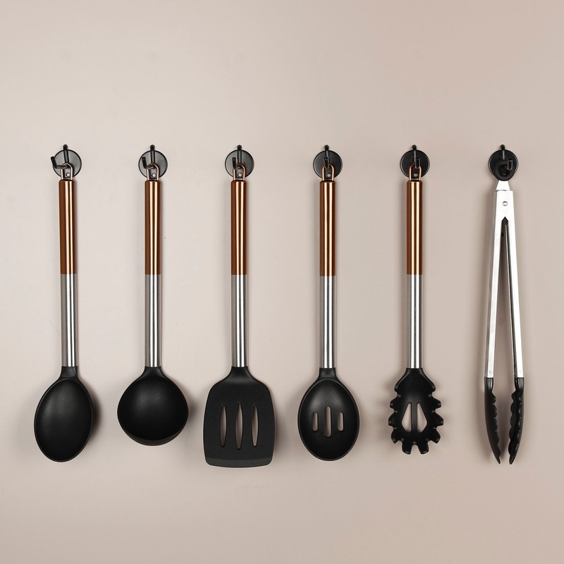 요리즐 Copper Temptation Kitchen Tool Cooking Utensil Set 7-Piece with