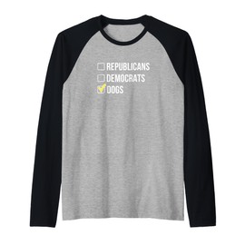 Republicans - Democrats - Dogs - Raglan Baseball Tee