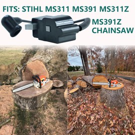 Ignition Coil Module with Spark Plug for Stihl MS311 MS391 MS311Z MS391Z Replace 1140 400 1303