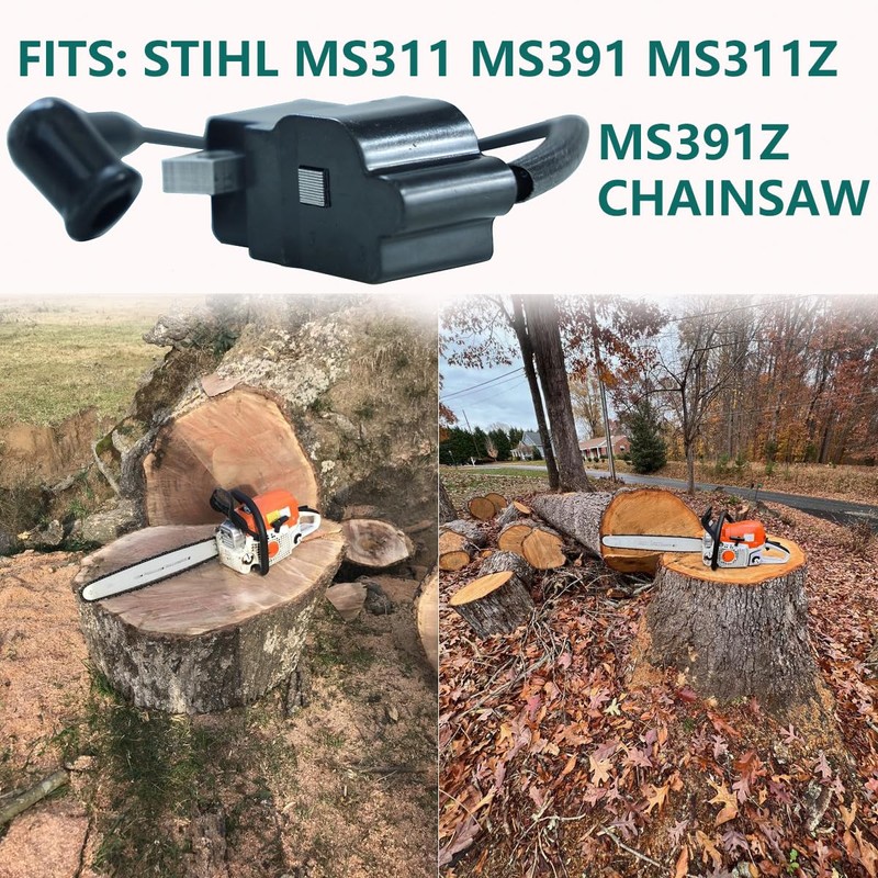 Ignition Coil Module with Spark Plug for Stihl MS311 MS391