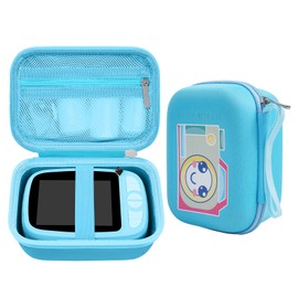 GlobalCrown Hard Storage Case for kids Instant digital camera,Childrens Camera Print Paper and Accessories case Compatible with most print instant cameras (Case Only)