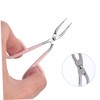 Healvian 6Pcs Scissors Shaped Eyebrow Tweezers Stainless Steel Eyebrow Clip
