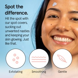 grace & stella Award Winning Pore Strip - Pimple Patches for Face - Hydrocolloid Acne Patches - Absorbs Zits, Reduces Redness - Cute Patches Dermatologist-Tested, Vegan (Multishape, 36 Count)