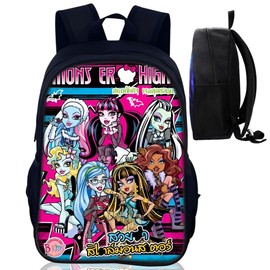 SYTTNUM Monster Children's Backpack, 3D Printed School Backpack, Cartoon Backpack, Monster Children's School Bag, Suitable for Boys and Girls for School Travel, black