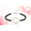 Healing Therapy Hematite Stone Bracelet with for Women with Adjustable